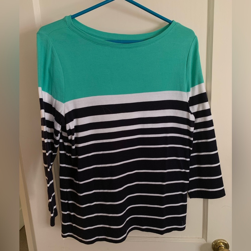 Talbots 3/4 length sleeve jersey